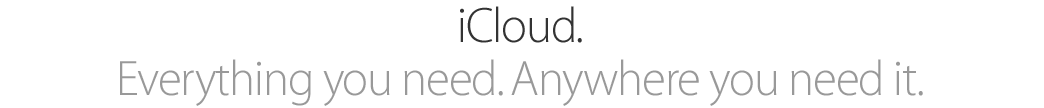 iCloud. Everything you need. Anywhere you need it.