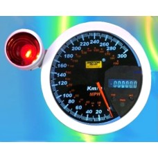 Smoke Lens 5" Speedometer (w/Shift Light & LCD Control Box) Smoke Lens 5" Speedometer (w/Shift Light & LCD Control Box)