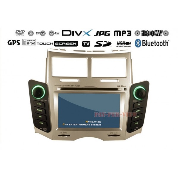 7" Digital Touchscreen LCD DVD TV GPS Player For Toyota Vitz Yaris