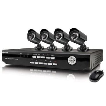 CCTV 4 Cameras DVR Complete Security Solution